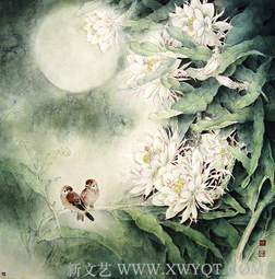 《花好月圆》2005年作  65x65cm